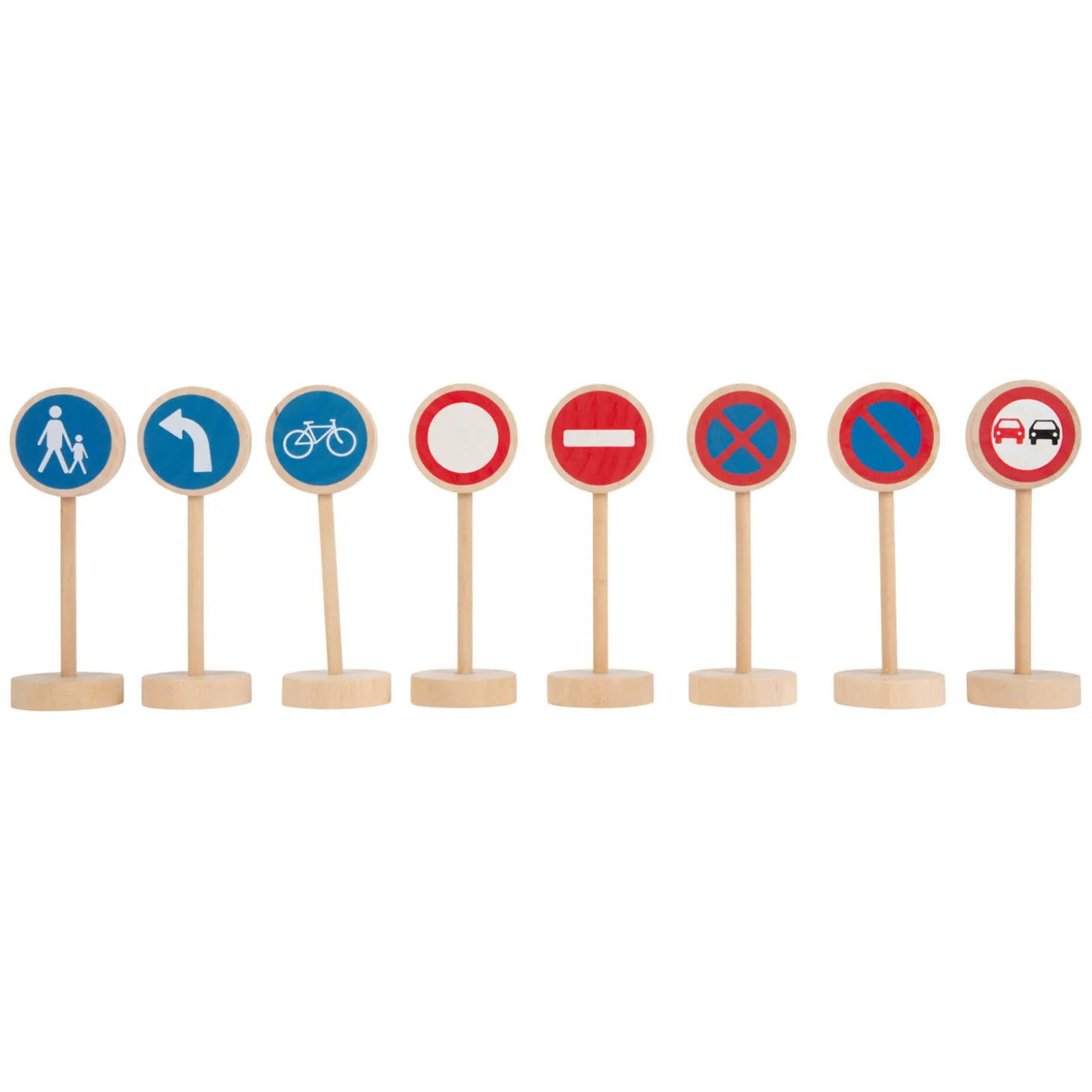 Small Foot - Houten Mini Verkeersbordenset, 25dlg.