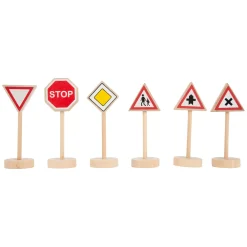 Small Foot - Houten Mini Verkeersbordenset, 25dlg.