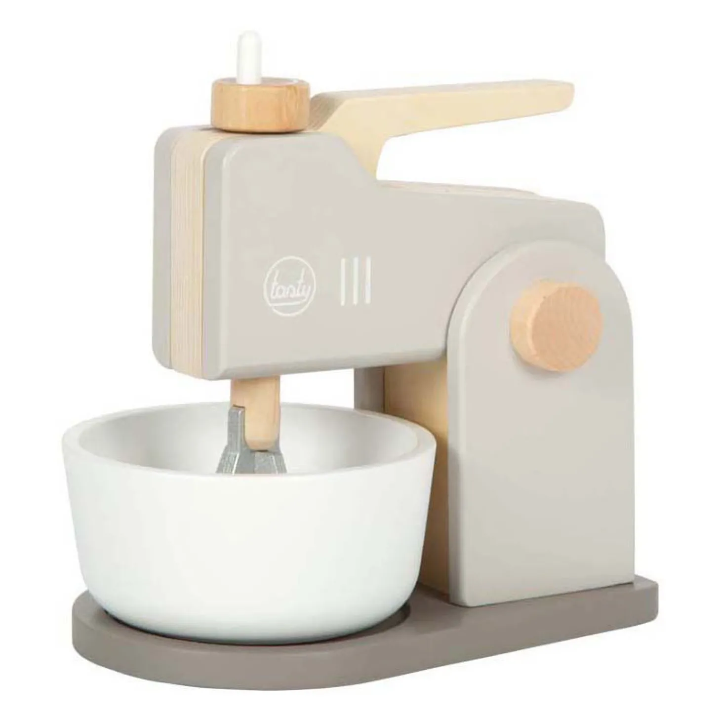 Small Foot - Houten Mixer Speelset Grijs "Tasty"