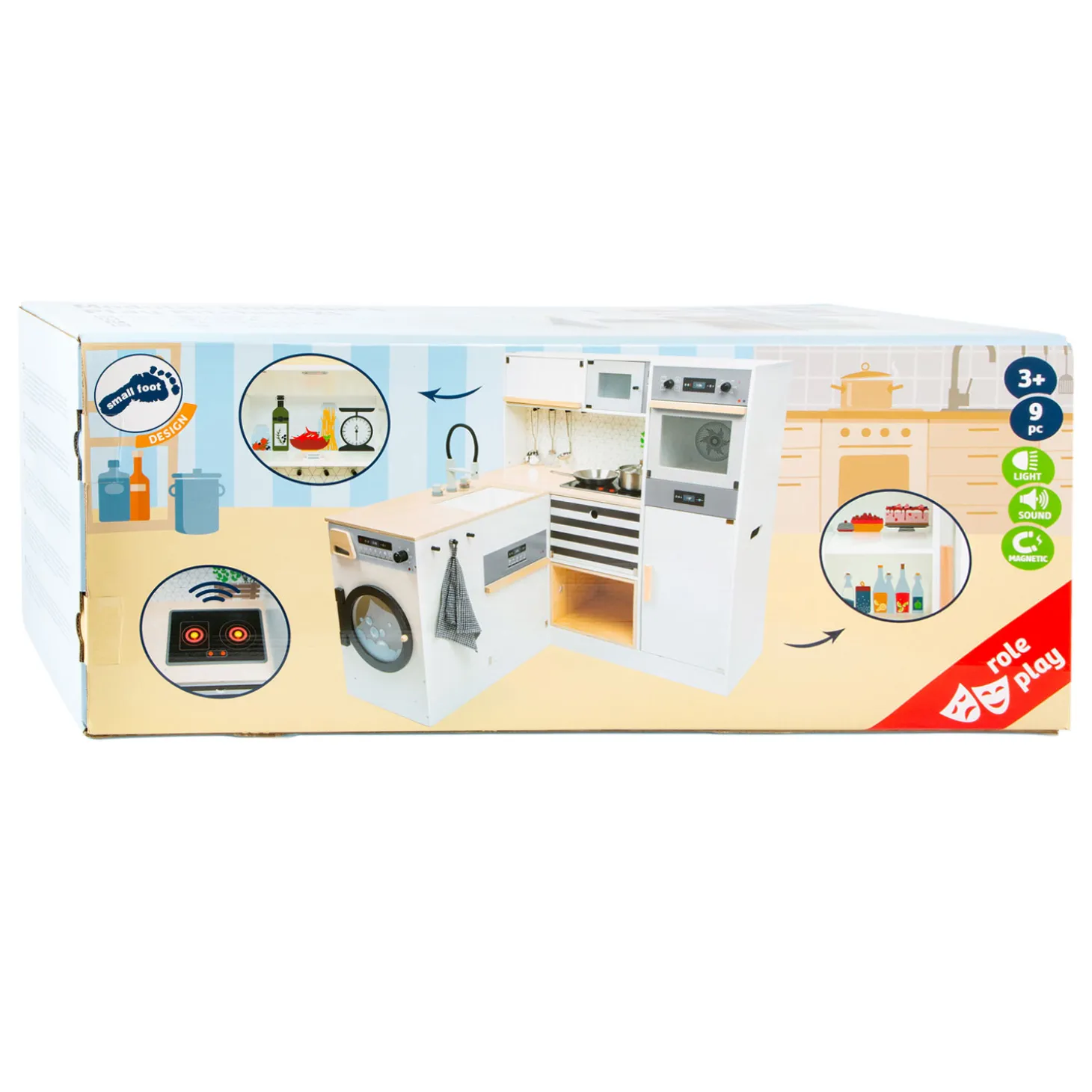 Small Foot - Houten Modulaire Speelkeuken XL Wit, 9dlg.