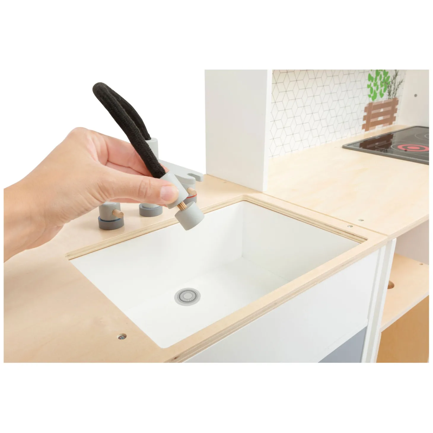 Small Foot - Houten Modulaire Speelkeuken XL Wit, 9dlg.