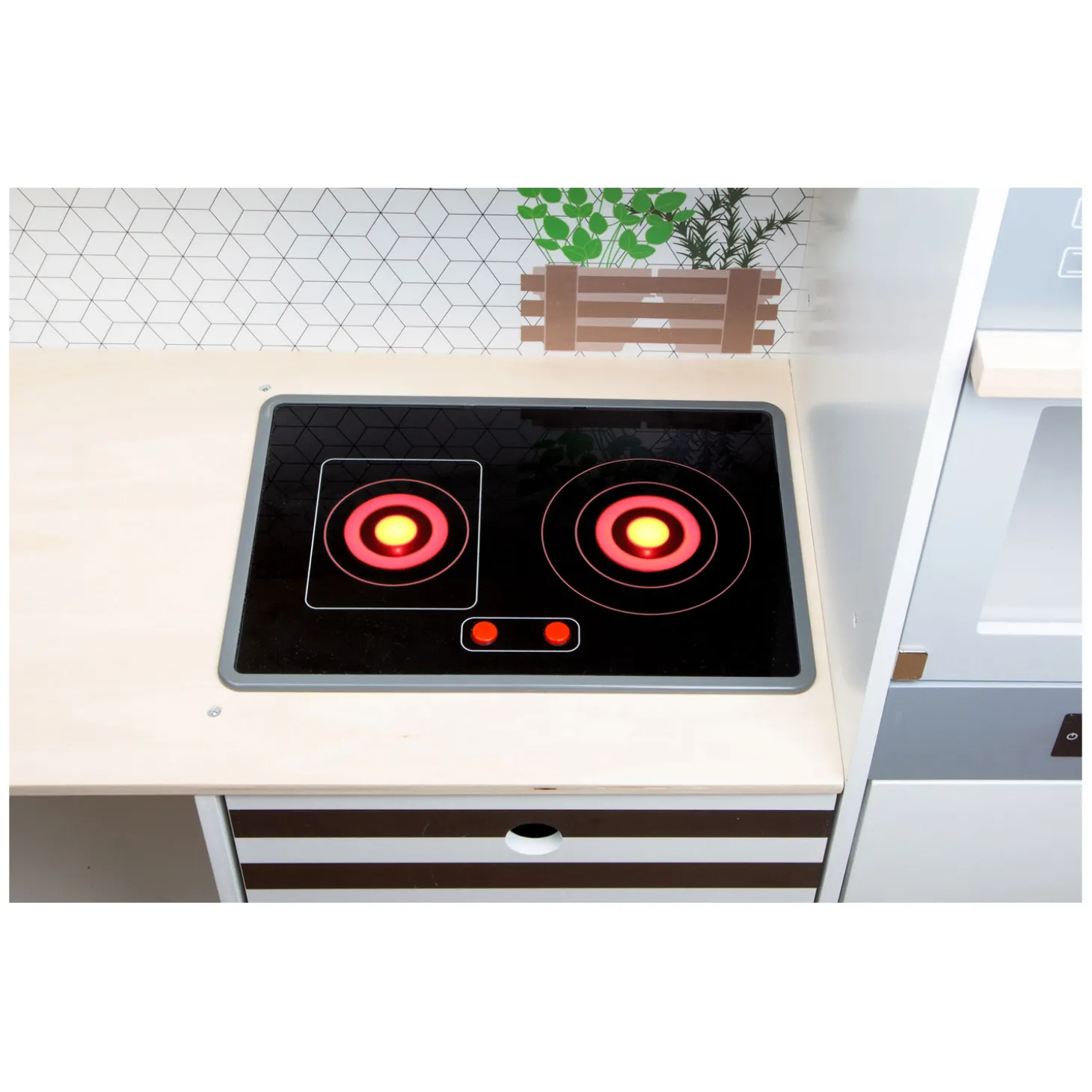 Small Foot - Houten Modulaire Speelkeuken XL Wit, 9dlg.