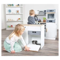 Small Foot - Houten Modulaire Speelkeuken XL Wit, 9dlg.