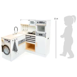 Small Foot - Houten Modulaire Speelkeuken XL Wit, 9dlg.