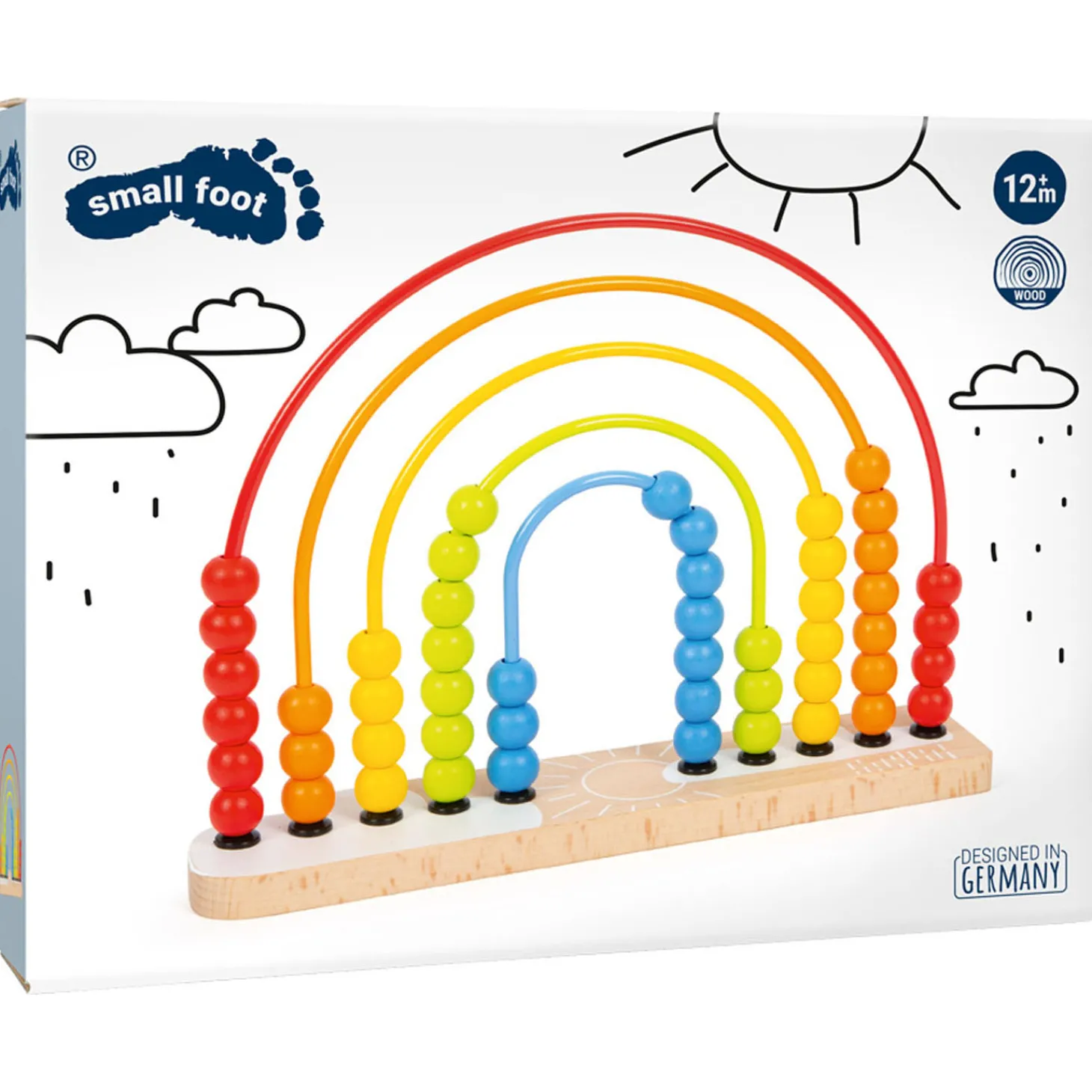 Small Foot - Houten Motoriekspiraal Regenboog