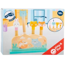 Small Foot - Houten Motoriek Vorm Insteekspel Bosdieren, 5dlg.