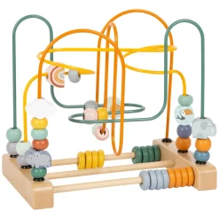 Small Foot - Houten Motoriekspiraal Safari met Kralen