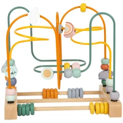 Small Foot  -  Houten Motoriekspiraal Safari met Kralen