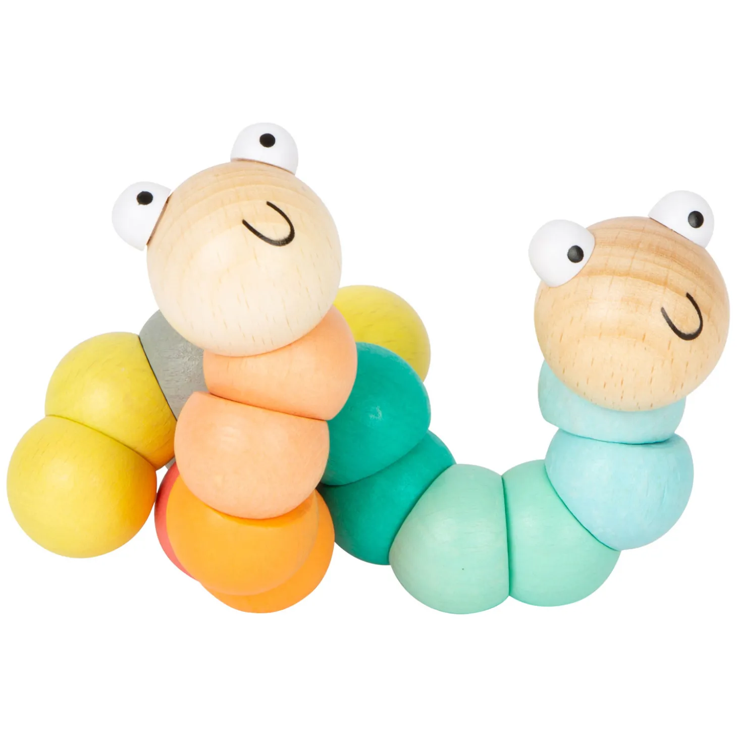 Small Foot - Houten Motoriek Rups Pastel