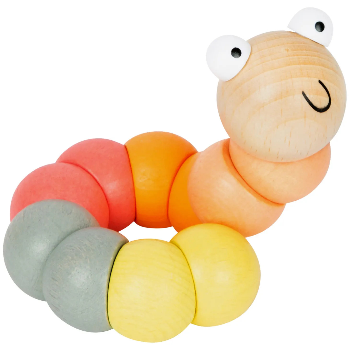 Small Foot - Houten Motoriek Rups Pastel