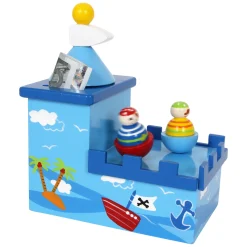 Small Foot - Houten Muziekdoos en Spaarpot Piraat