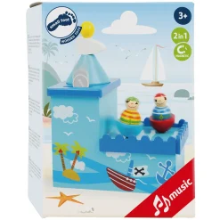 Small Foot - Houten Muziekdoos en Spaarpot Piraat