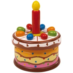 Small Foot - Houten Muziekdoos Verjaardagstaart