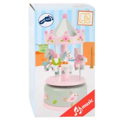 Small Foot  -  Houten Muziekdoos Draaiend en Opwindbaar Eenhoorn