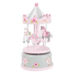 Small Foot  -  Houten Muziekdoos Draaiend en Opwindbaar Eenhoorn