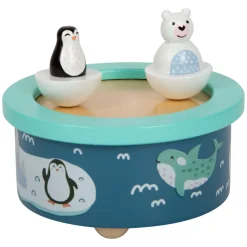 Small Foot - Houten Muziekdoos Noordpool Opwindbaar