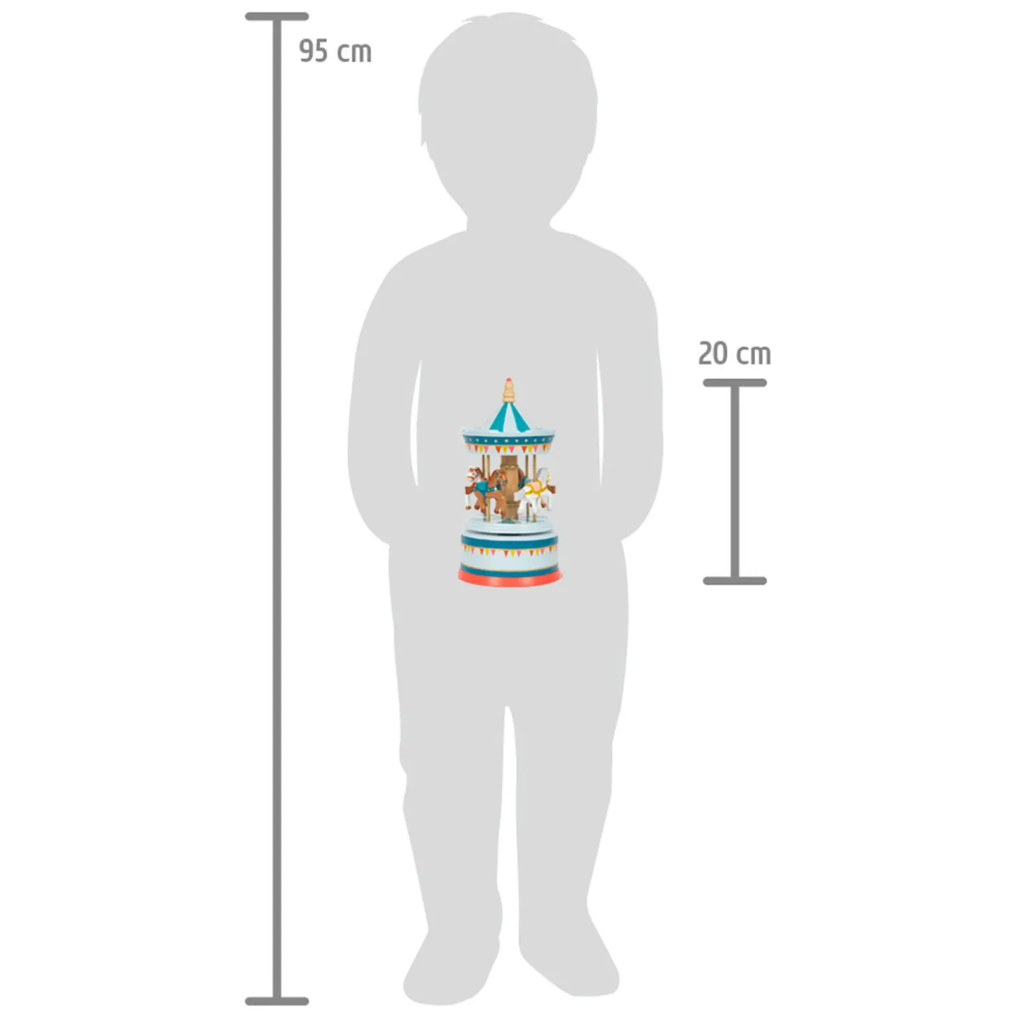 Small Foot - Houten Muziekdoos Draaimolen