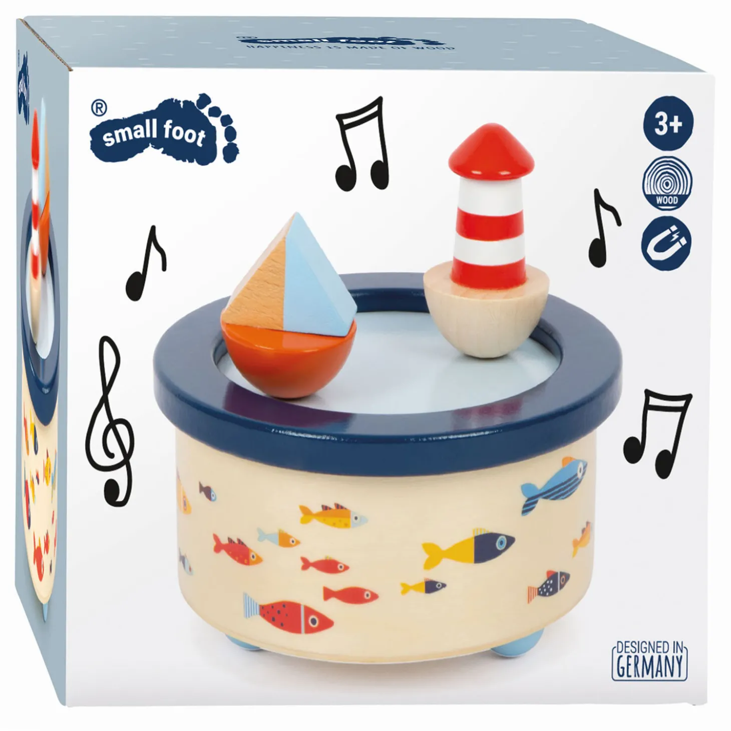 Small Foot - Houten Muziekdoos Ocean