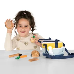 Small Foot - Houten Paardenverzorgingsset met Tas, 8dlg.