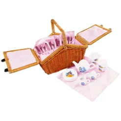 Small Foot - Houten Picknickmand met Servies Romantisch, 30dlg.