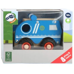 Small Foot - Houten Politieauto Blauw