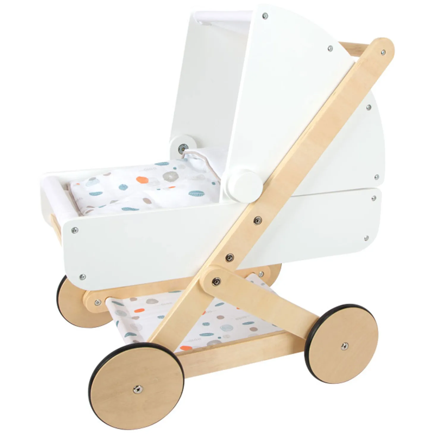 Small Foot - Houten Poppenwagen Little Button
