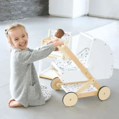Small Foot - Houten Poppenwagen Little Button