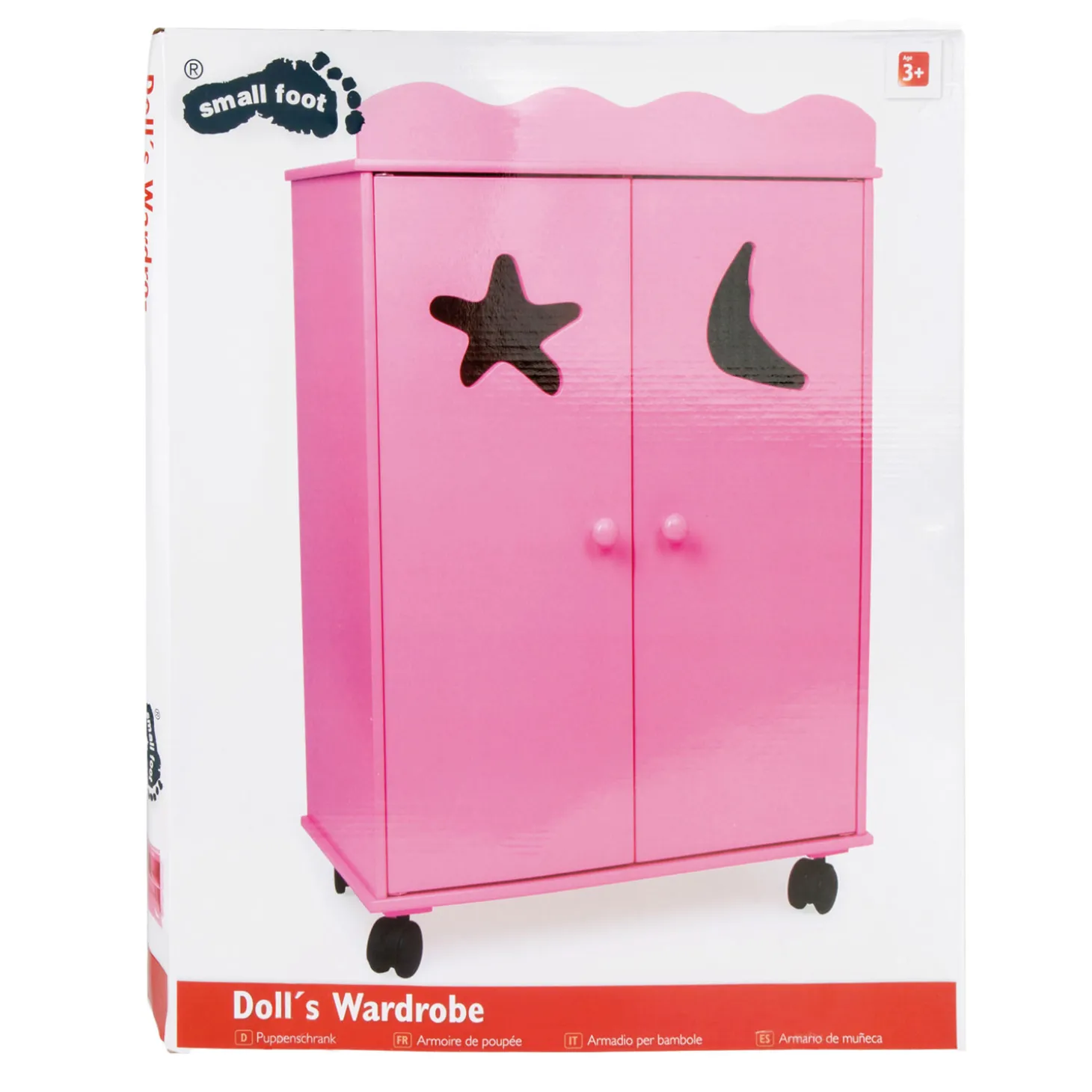 Small Foot - Houten Poppen Kledingkast Roze