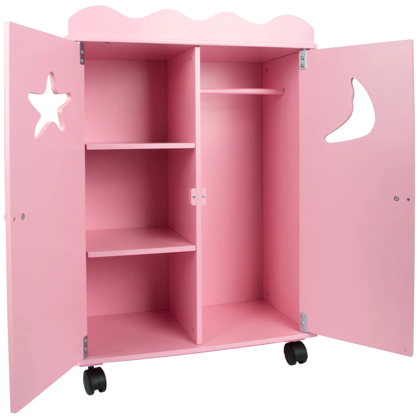 Small Foot - Houten Poppen Kledingkast Roze