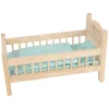 Small Foot - Houten Poppenbed Natuurlijk met Beddengoed, 4ldg.