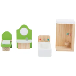 Small Foot - Houten Poppenhuis Meubeltjes Badkamer, 4dlg.