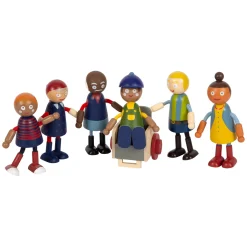 Small Foot - Houten Poppenhuis Familie met Rolstoel, 6st.