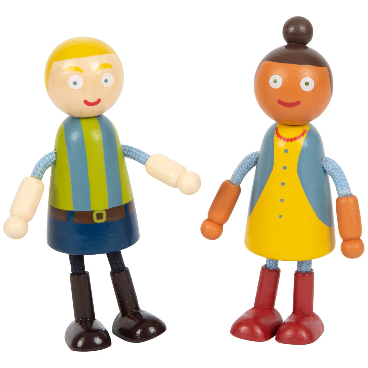 Small Foot - Houten Poppenhuis Familie met Rolstoel, 6st.