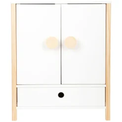 Small Foot - Houten Poppen Kledingkast Little Button met Hangers , 3dlg.