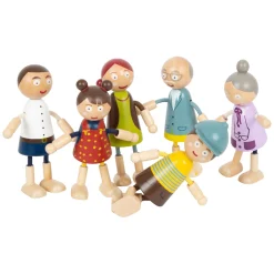 Small Foot - Houten Poppenhuis Familie Buigbaar, 6st.