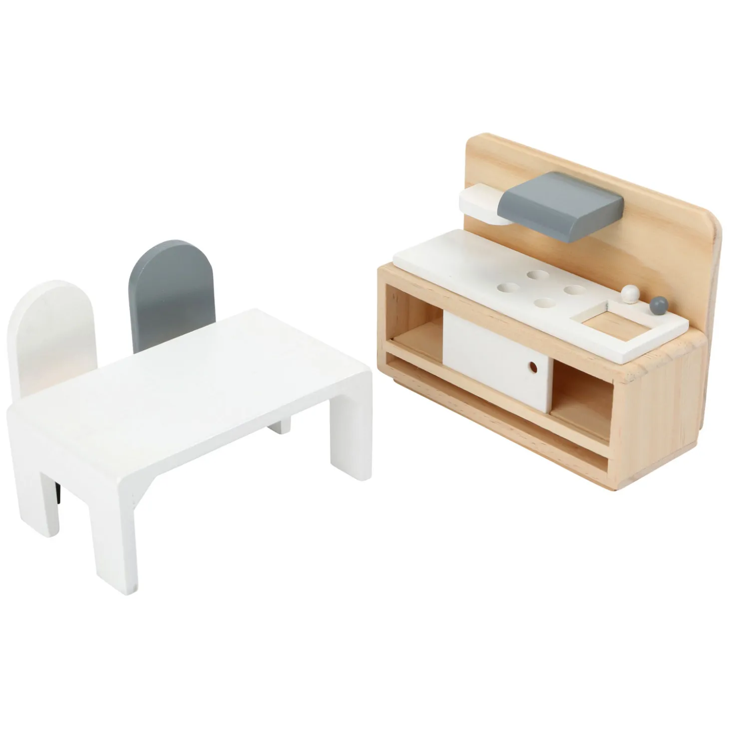 Small Foot - Houten Poppenhuis Meubeltjes Complete Set, 28dlg.