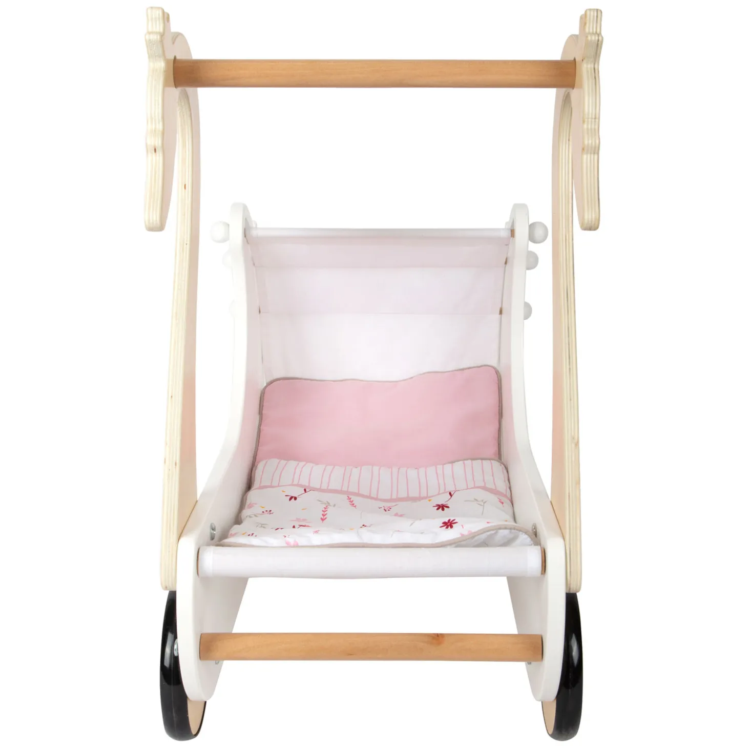 Small Foot - Houten Poppenwagen Zwaan
