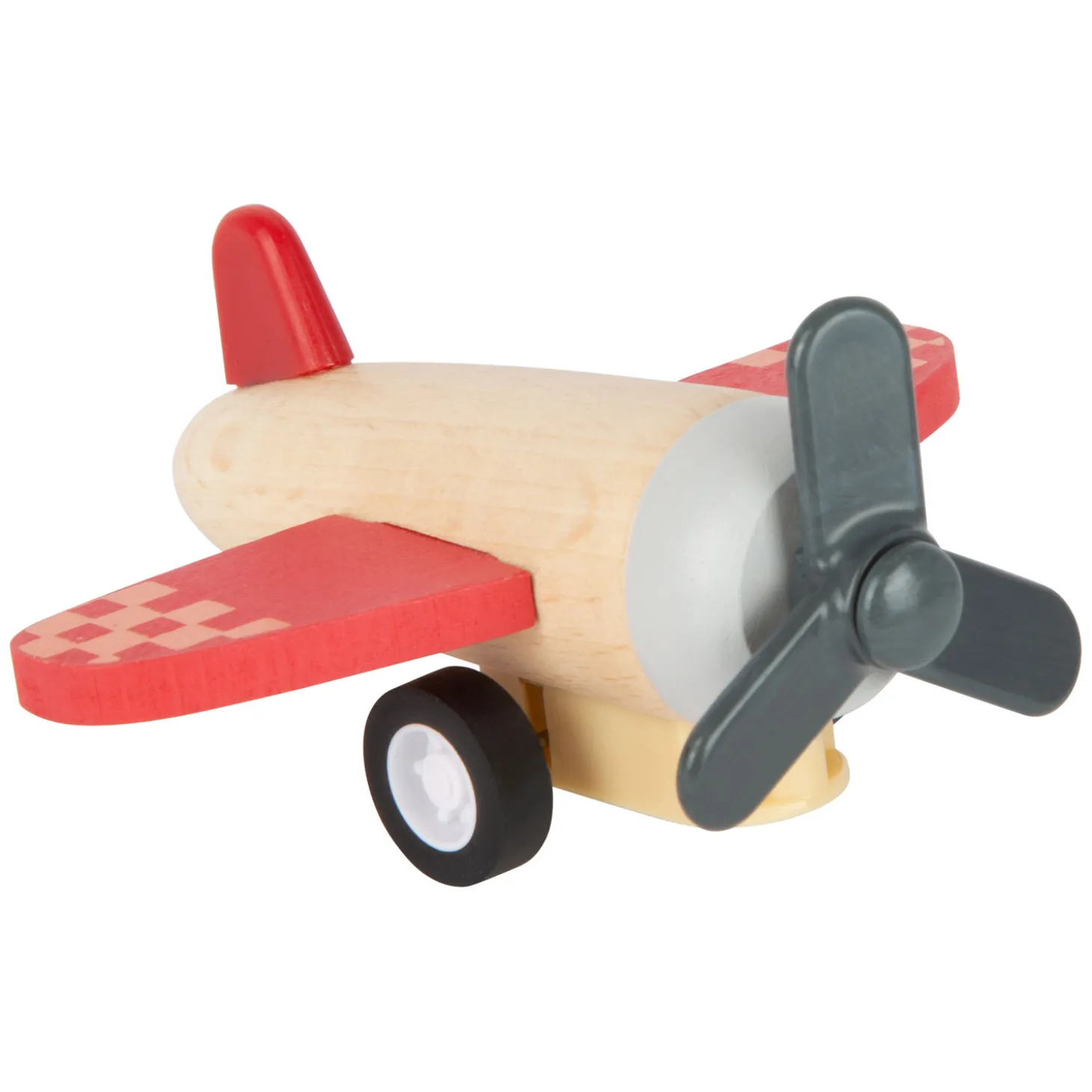 Small Foot - Houten Pull-back Vliegtuigen, Set van 3