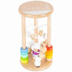 Small Foot - Houten Rammelaar Motoriekspiraal Regenboog