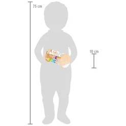 Small Foot - Houten Rammelaar Motoriekspiraal Regenboog