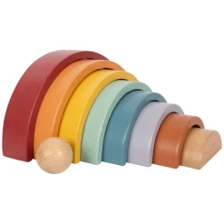 Small Foot - Houten Regenboog Bouw Bogen met Bal,