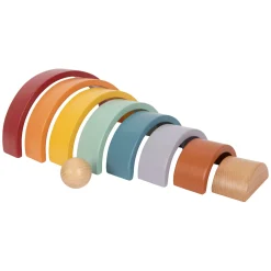 Small Foot - Houten Regenboog Bouw Bogen met Bal,