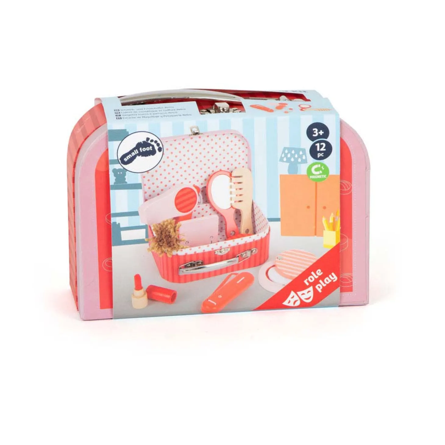 Small Foot - Houten Retro Speel Make-up in Koffer
