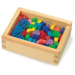 Small Foot - Houten Rijg Kralen, 84st.