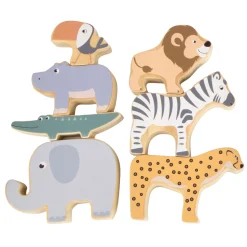 Small Foot - Houten Safaridieren Balansspel, 7dlg.