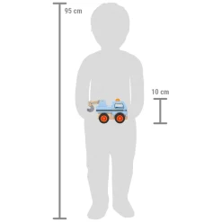 Small Foot - Houten Sleepwagen Blauw