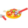 Small Foot - Houten Snij- en Speeleten Pizza Set, 21dlg.