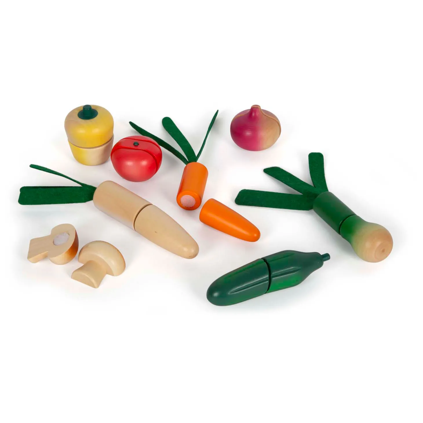 Small Foot - Houten Snij- en Groenten Speelset Fresh, 14dlg.