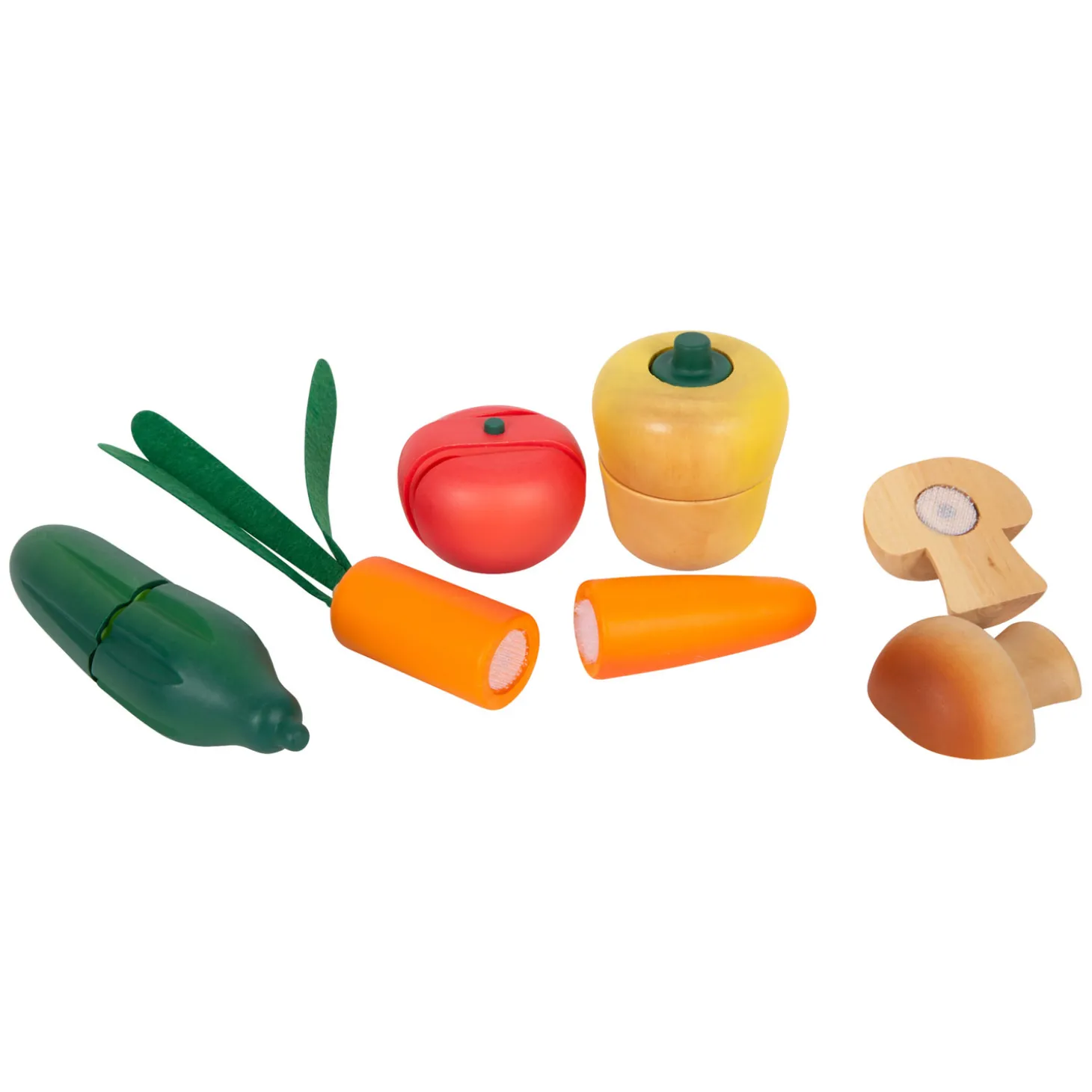 Small Foot - Houten Snij- en Speeleten Groenten Set, 13dlg.
