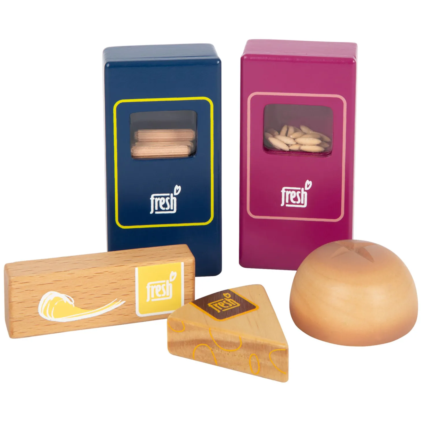 Small Foot - Houten Speeleten Vegetarisch Voedselset, 17dlg.